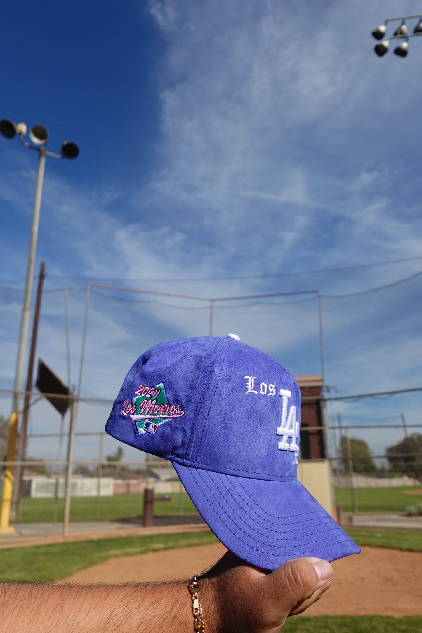 Para Los Morros "LA" Blue Suede Snapback