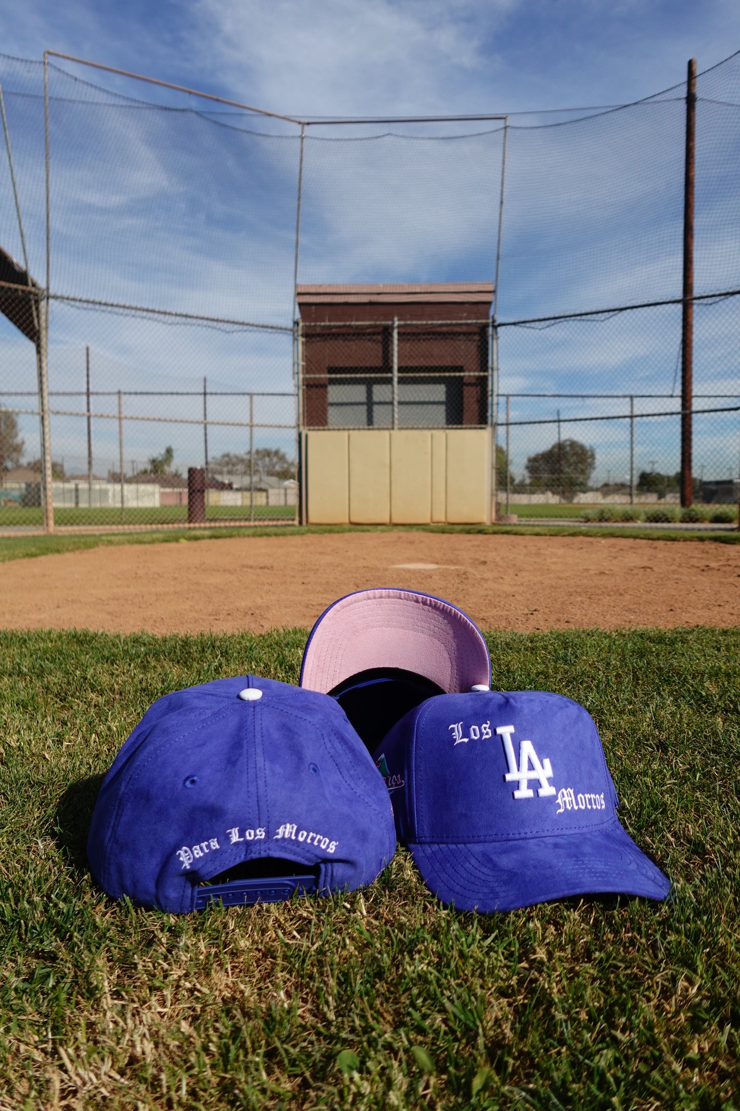 Para Los Morros "LA" Blue Suede Snapback